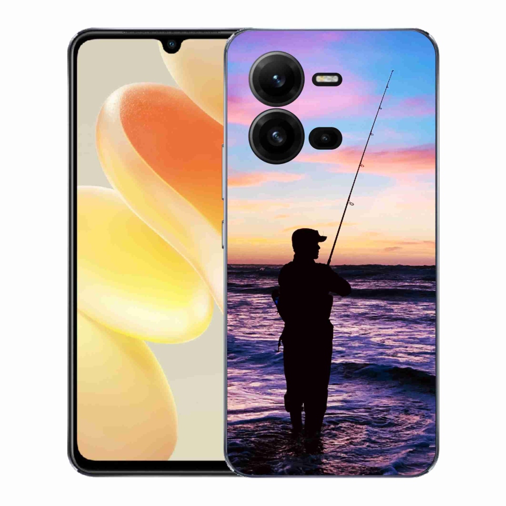 Gelový kryt mmCase na Vivo X80 Lite - rybaření 1