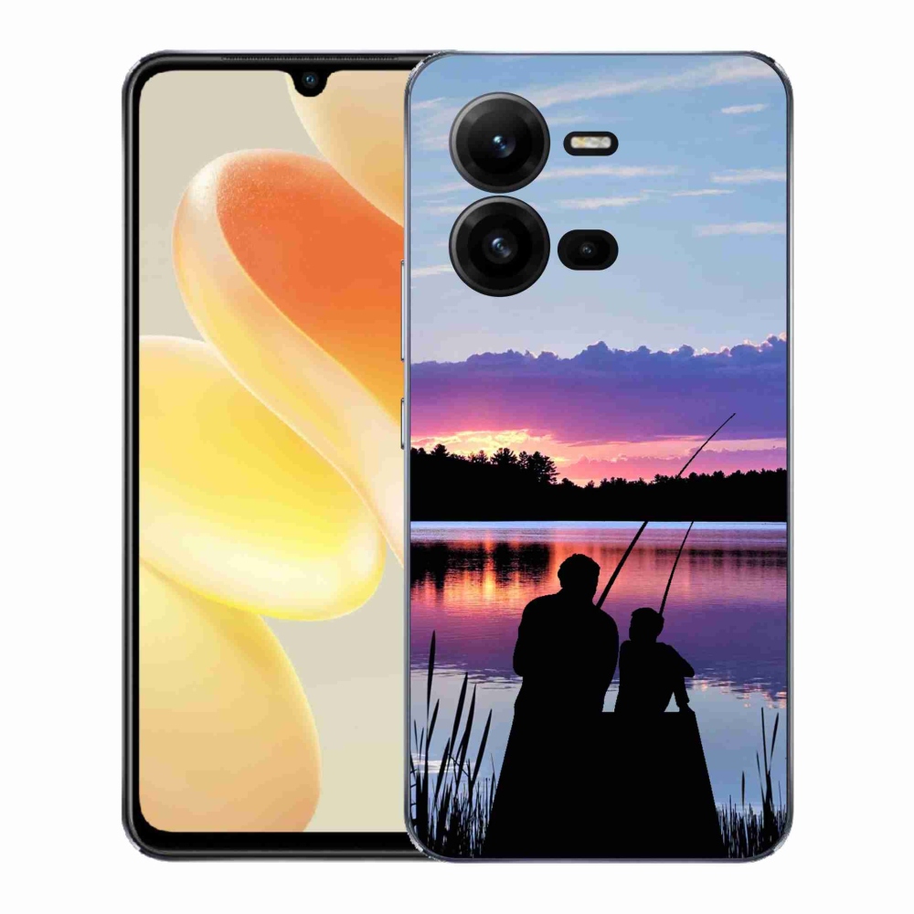 Gelový kryt mmCase na Vivo X80 Lite - rybaření 2
