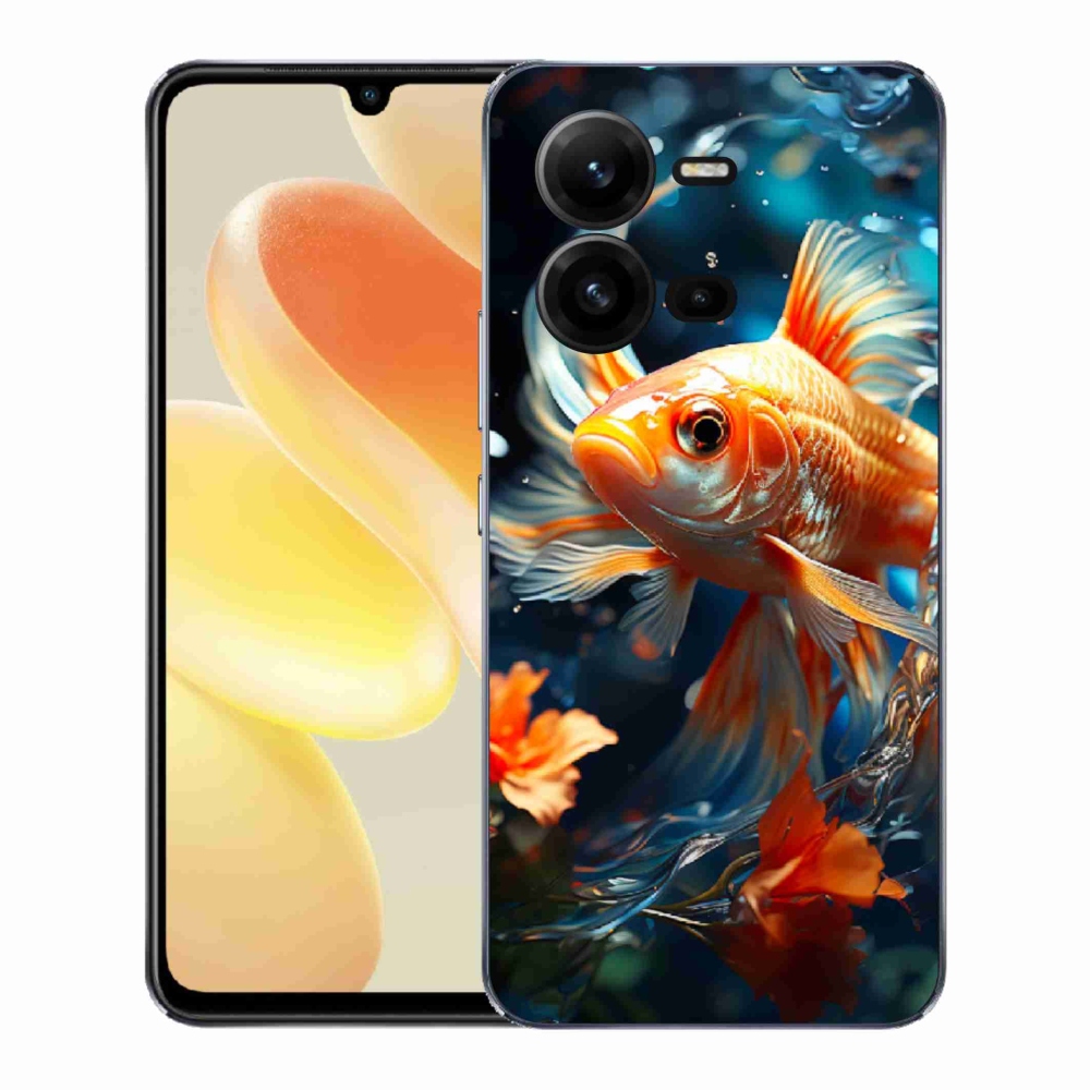 Gelový kryt mmCase na Vivo X80 Lite - rybka