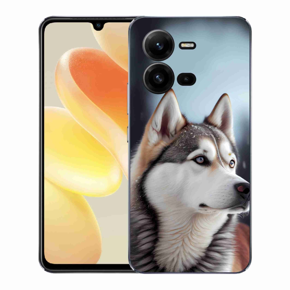 Gelový kryt mmCase na Vivo X80 Lite - sibiřský husky