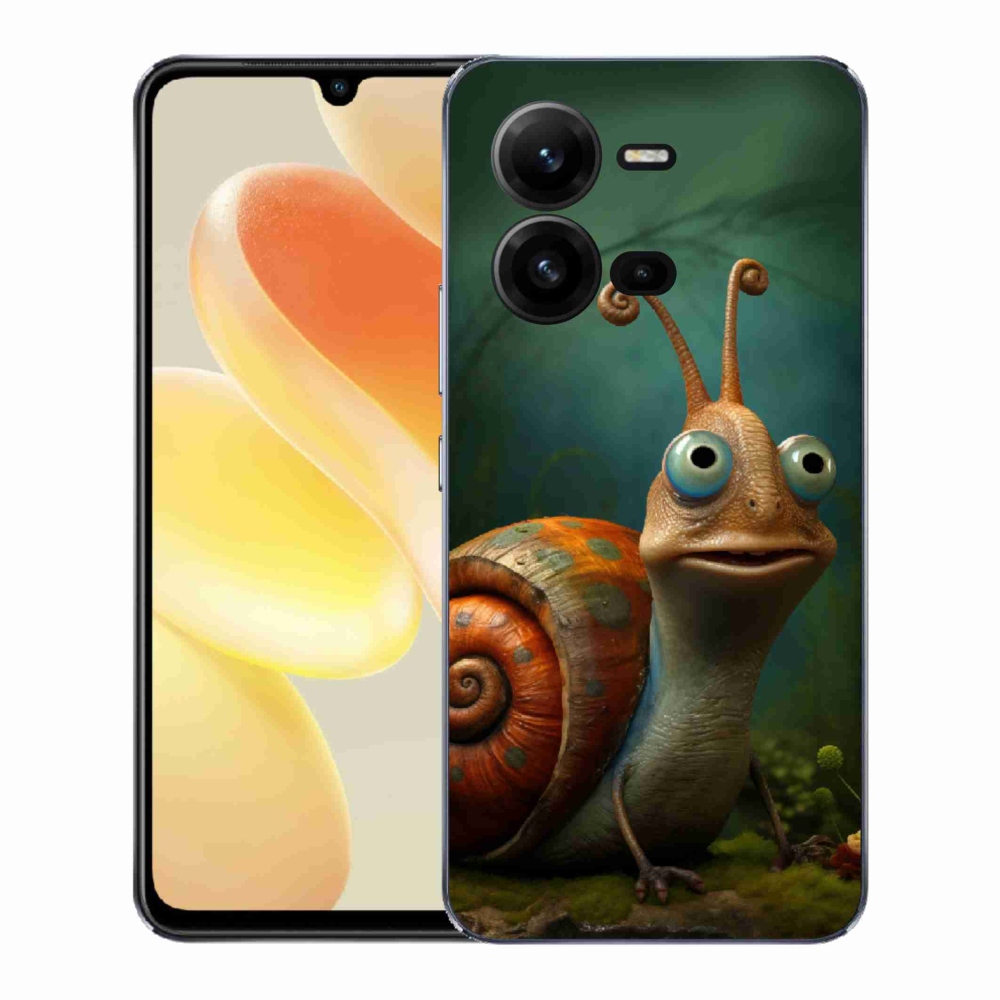 Gelový kryt mmCase na Vivo X80 Lite - šnek