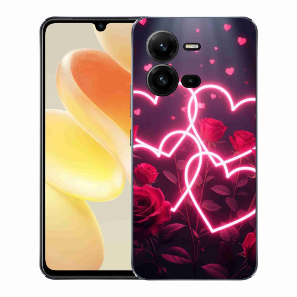 Gelový kryt mmCase na Vivo X80 Lite - srdce lásky
