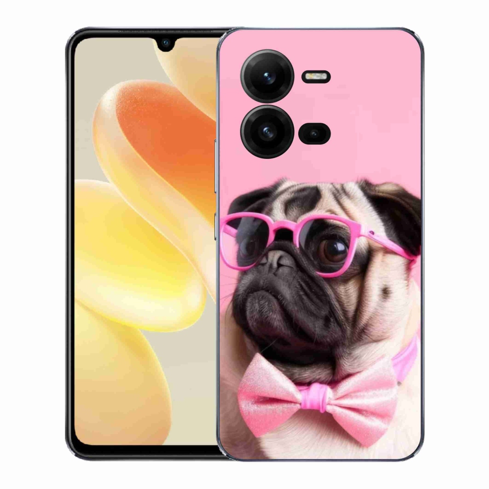 Gelový kryt mmCase na Vivo X80 Lite - stylový mops