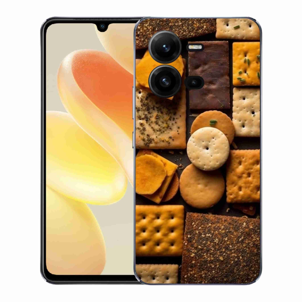 Gelový kryt mmCase na Vivo X80 Lite - sušenky
