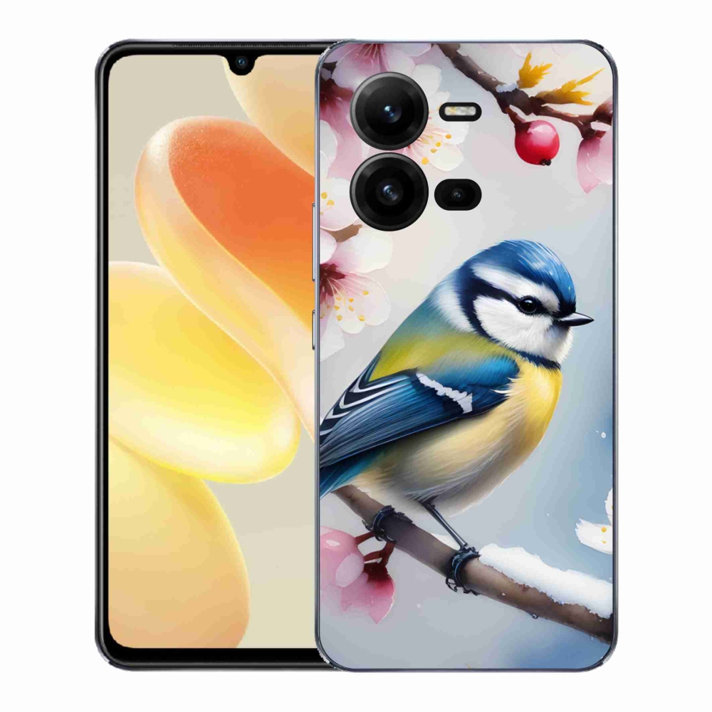 Gelový kryt mmCase na Vivo X80 Lite - sýkorka