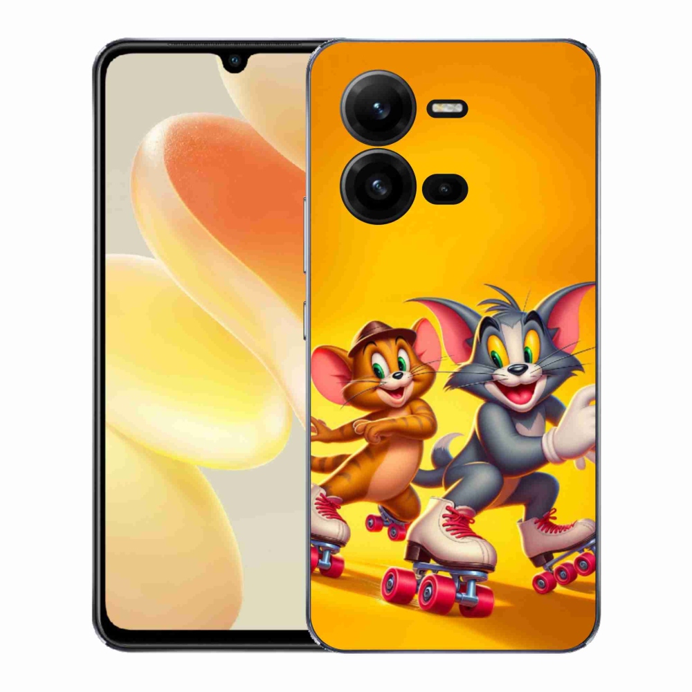 Gelový kryt mmCase na Vivo X80 Lite - tom a jerry