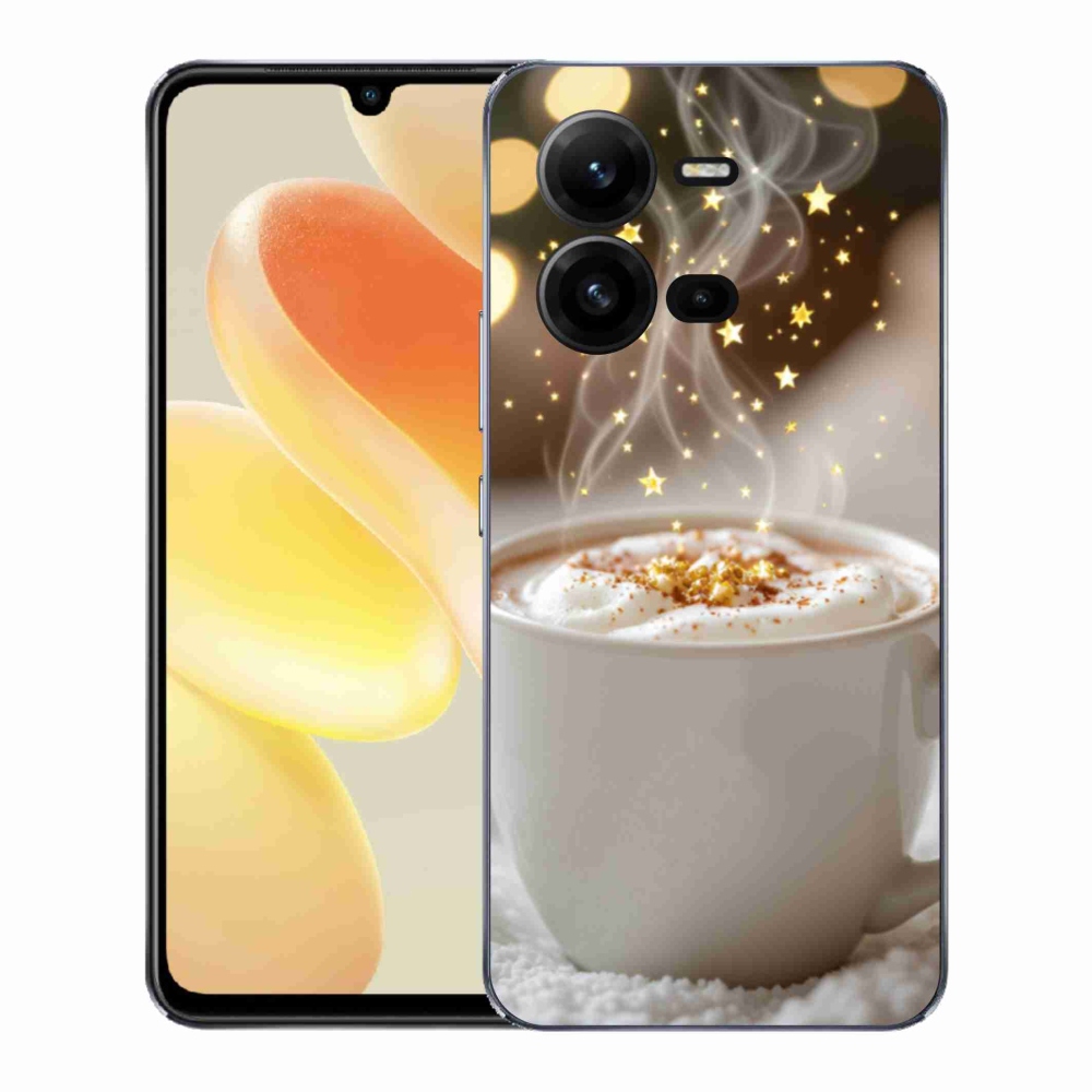 Gelový kryt mmCase na Vivo X80 Lite - vánoční horký nápoj