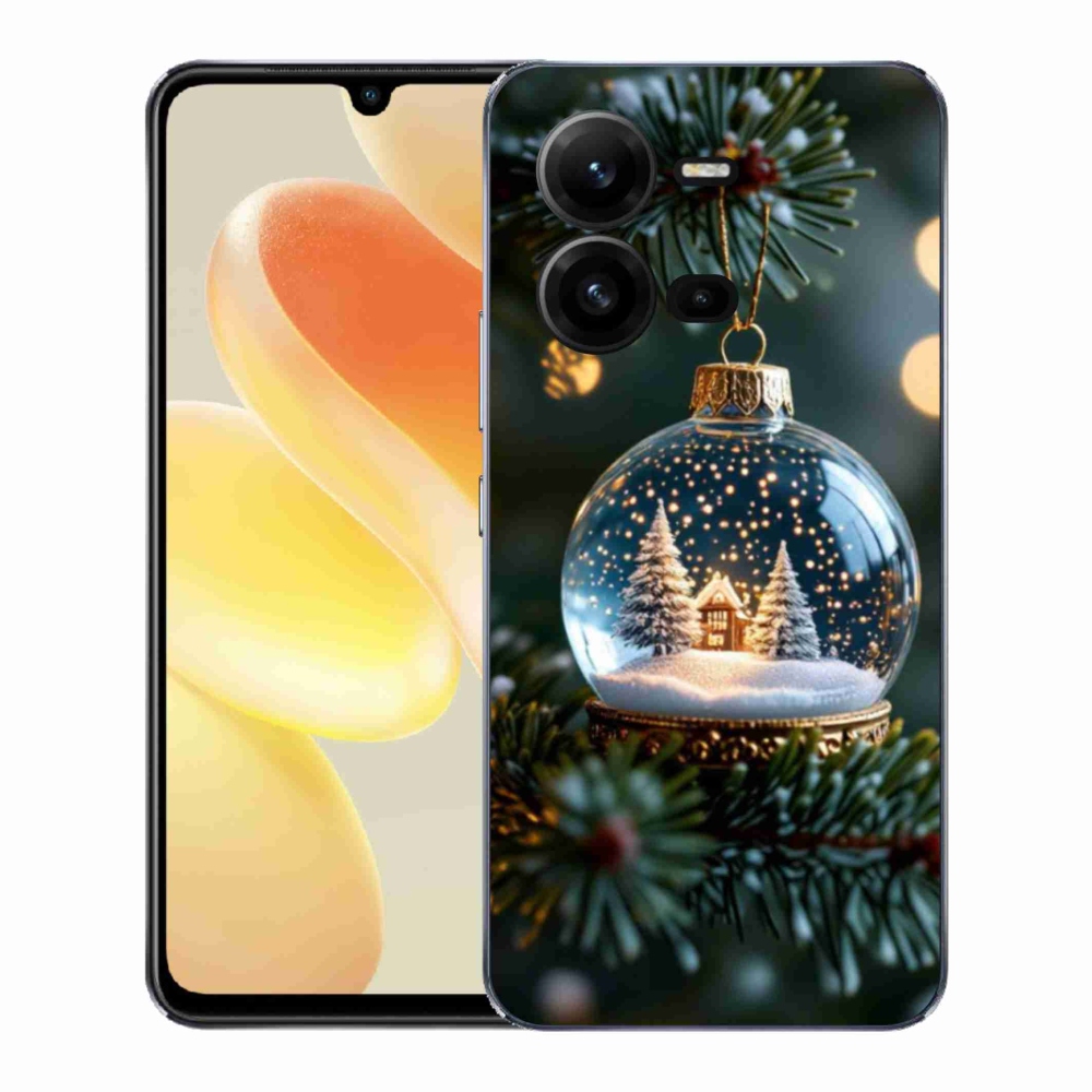 Gelový kryt mmCase na Vivo X80 Lite - vánoční koule 2