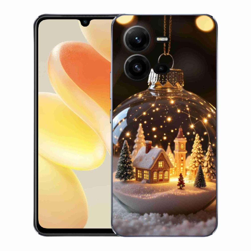 Gelový kryt mmCase na Vivo X80 Lite - vánoční koule 3