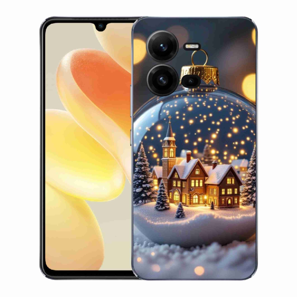 Gelový kryt mmCase na Vivo X80 Lite - vánoční koule 4
