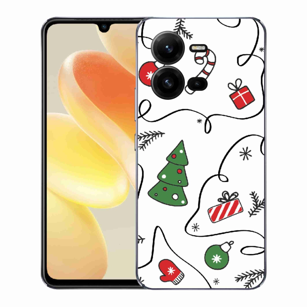 Gelový kryt mmCase na Vivo X80 Lite - vánoční motivy