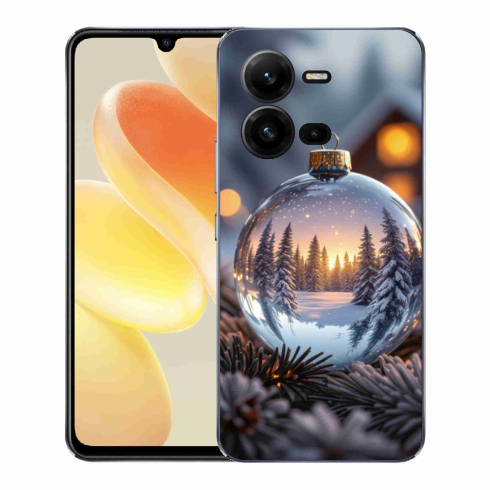 Gelový kryt mmCase na Vivo X80 Lite - vánoční ozdoba