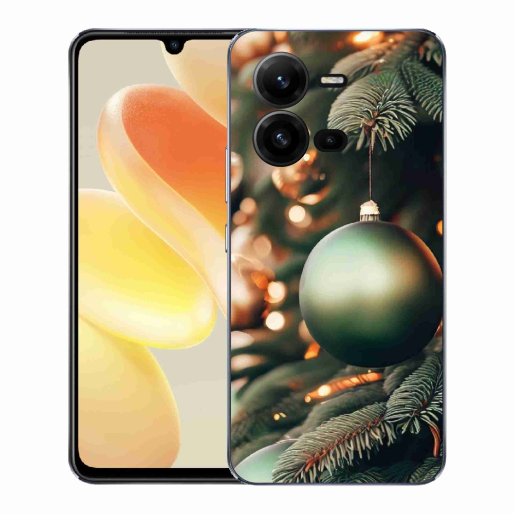Gelový kryt mmCase na Vivo X80 Lite - vánoční ozdoby 1