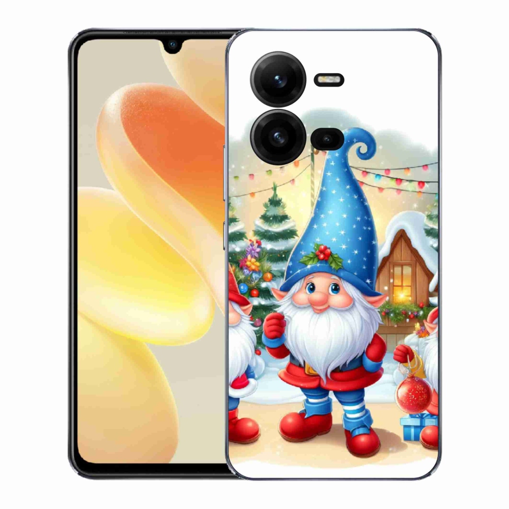 Gelový kryt mmCase na Vivo X80 Lite - vánoční skřítci