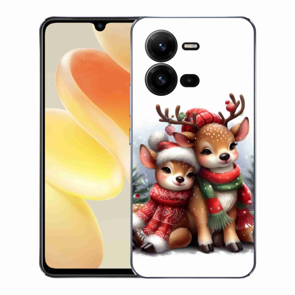 Gelový kryt mmCase na Vivo X80 Lite - vánoční sobi