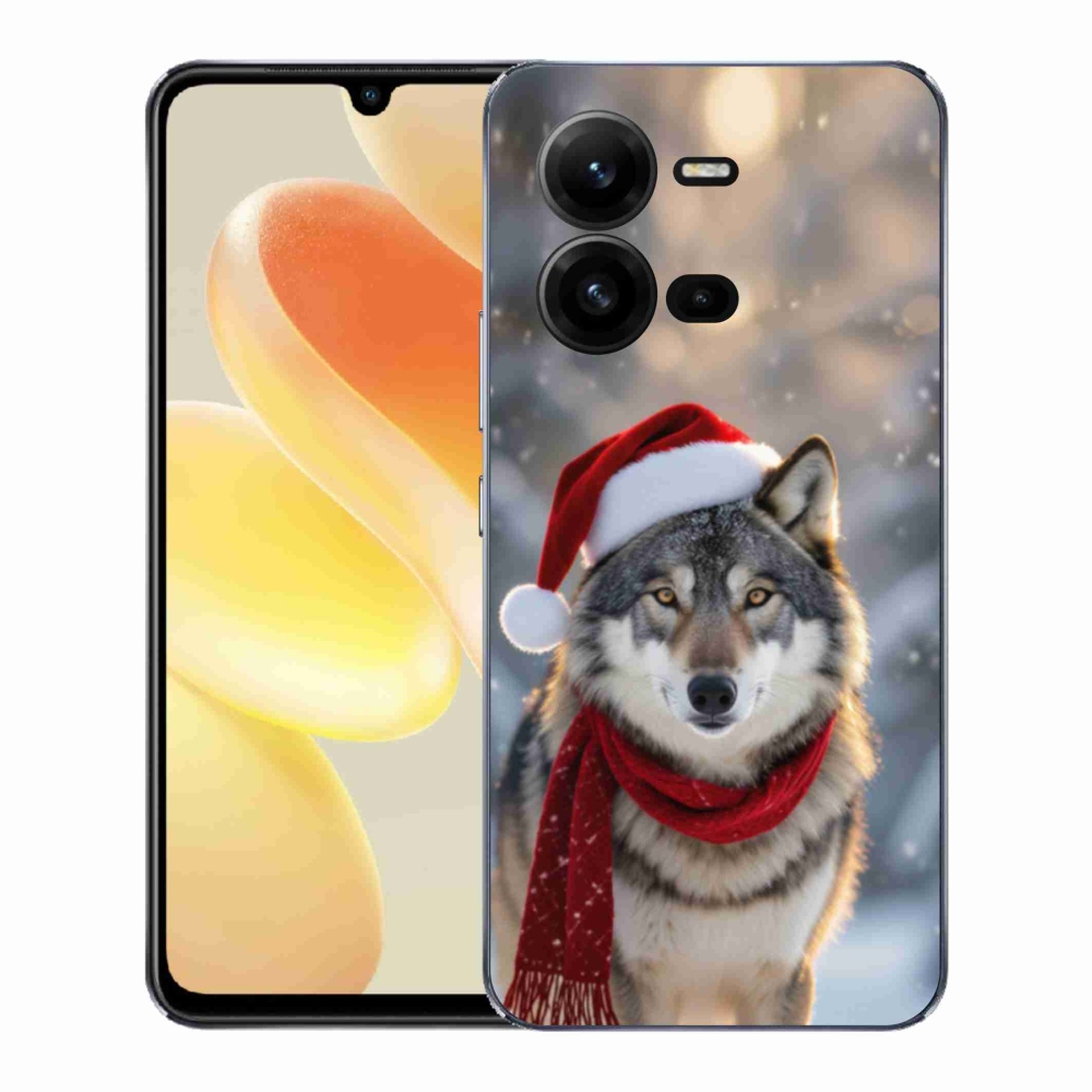 Gelový kryt mmCase na Vivo X80 Lite - vánoční vlk
