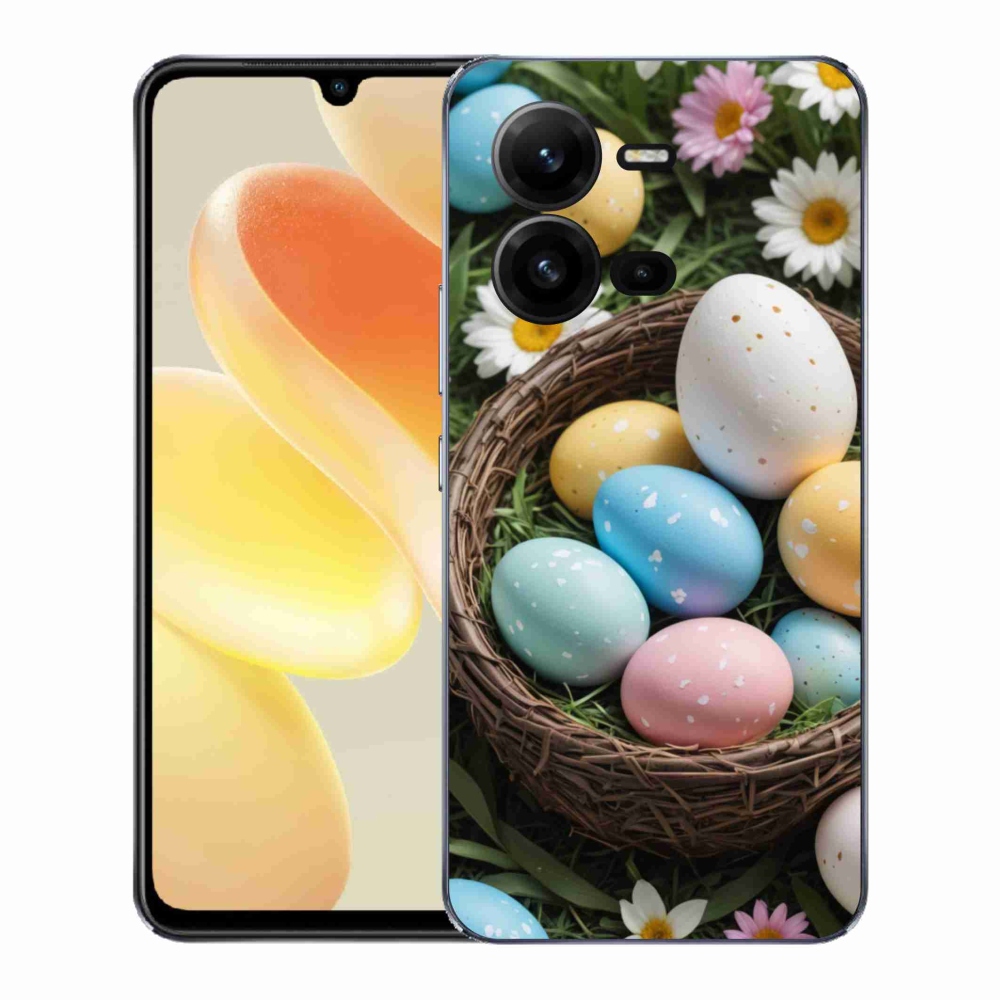 Gelový kryt mmCase na Vivo X80 Lite - velikonoční vajíčka 2