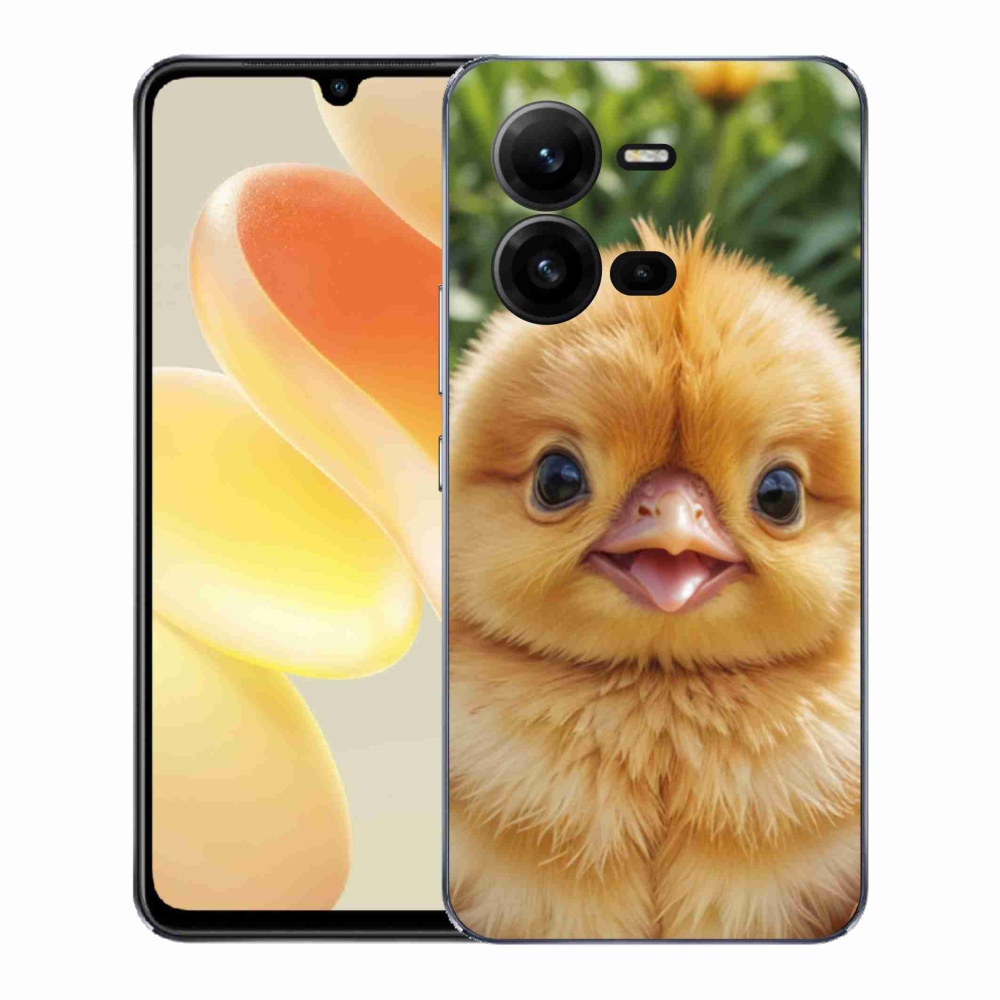 Gelový kryt mmCase na Vivo X80 Lite - veselé kuřátko