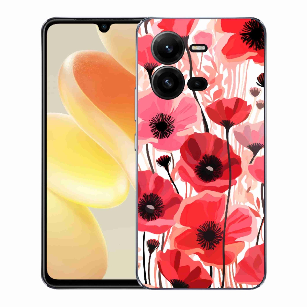 Gelový kryt mmCase na Vivo X80 Lite - vlčí mák 1