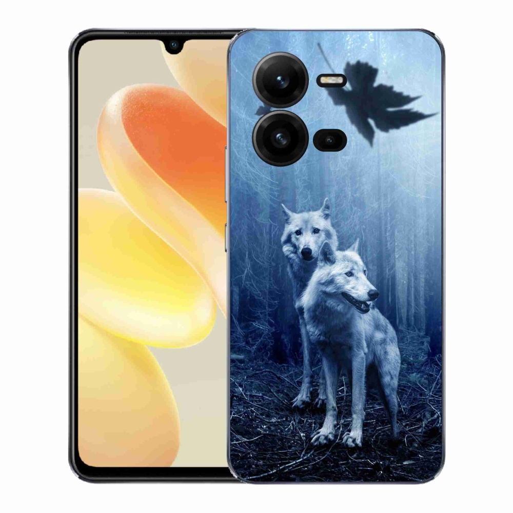 Gelový kryt mmCase na Vivo X80 Lite - vlci v lese