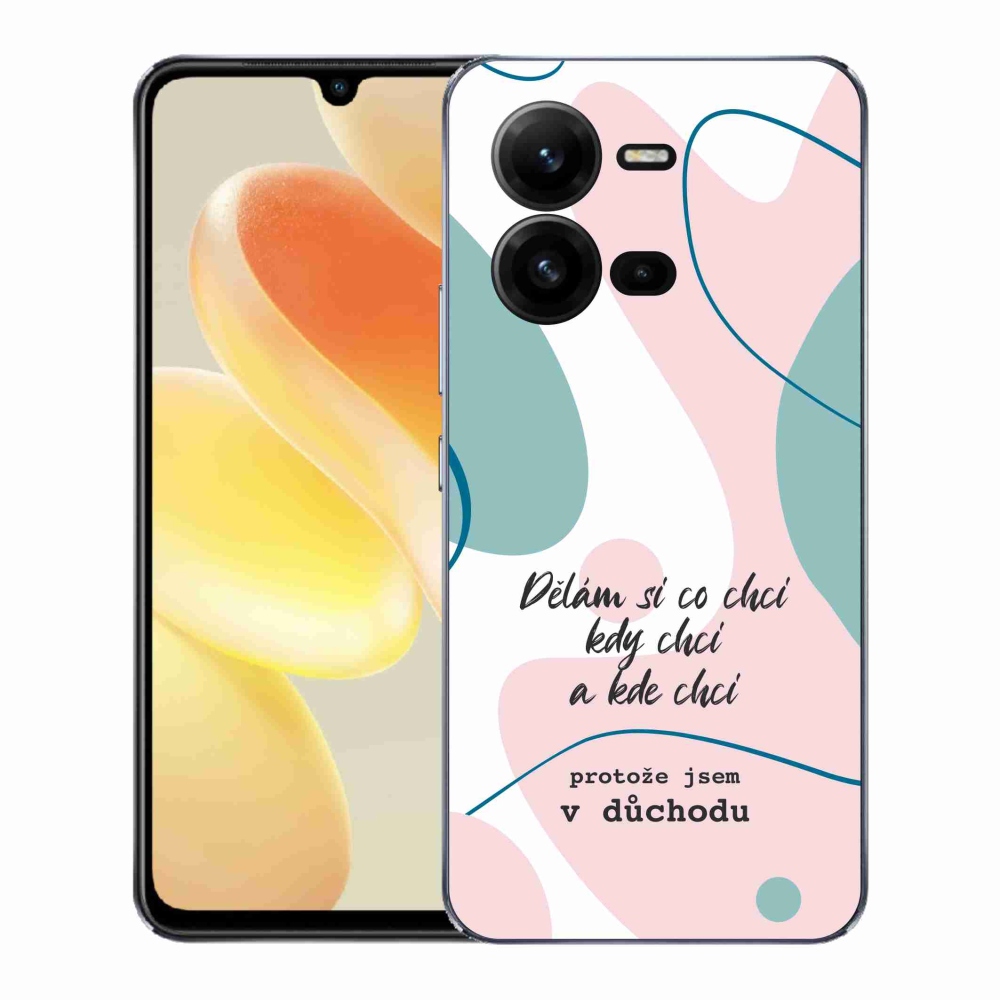 Gelový kryt mmCase na Vivo X80 Lite - vtipný text 10 bílé pozadí