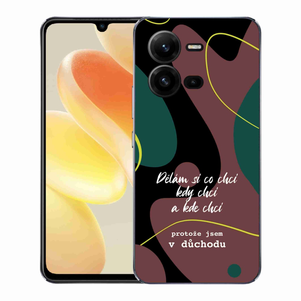Gelový kryt mmCase na Vivo X80 Lite - vtipný text 10 černé pozadí