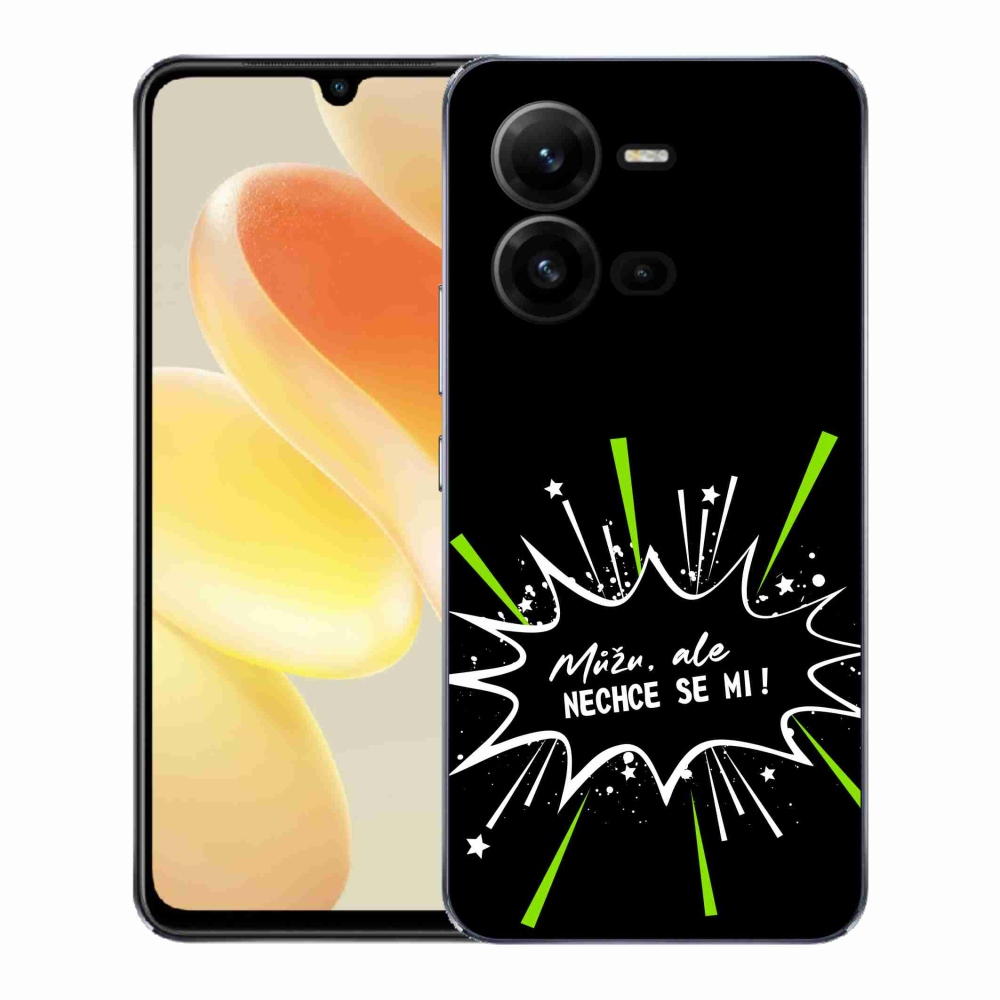 Gelový kryt mmCase na Vivo X80 Lite - vtipný text 11 černé pozadí