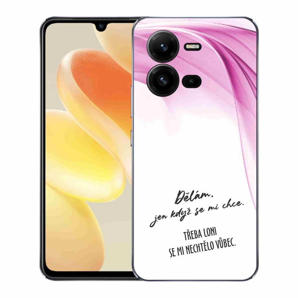 Gelový kryt mmCase na Vivo X80 Lite - vtipný text 12 bílé pozadí