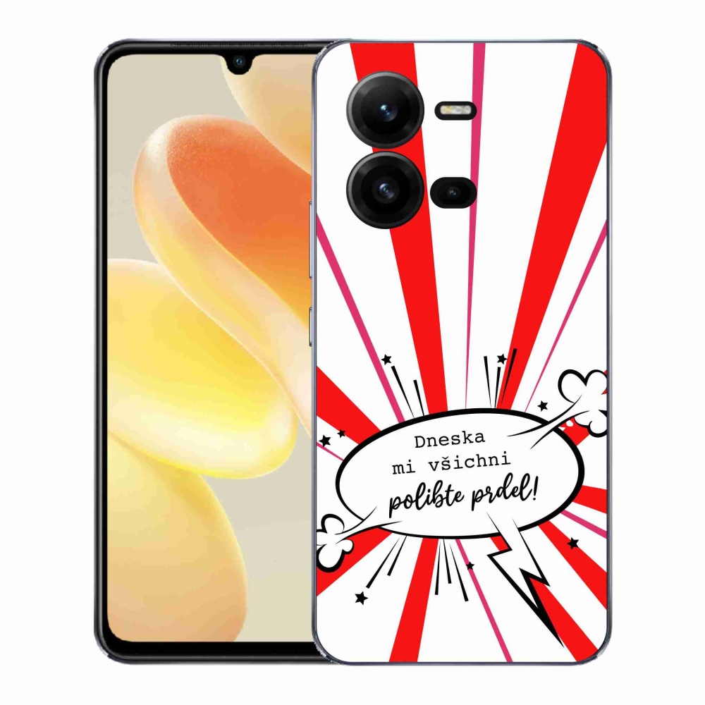 Gelový kryt mmCase na Vivo X80 Lite - vtipný text 15 bílé pozadí