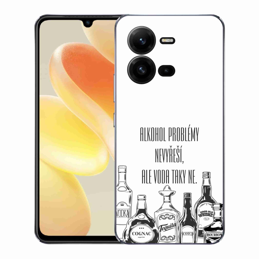 Gelový kryt mmCase na Vivo X80 Lite - vtipný text bílé pozadí