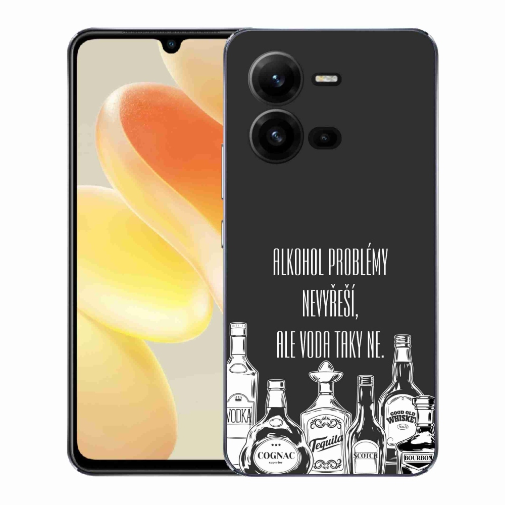 Gelový kryt mmCase na Vivo X80 Lite - vtipný text černé pozadí