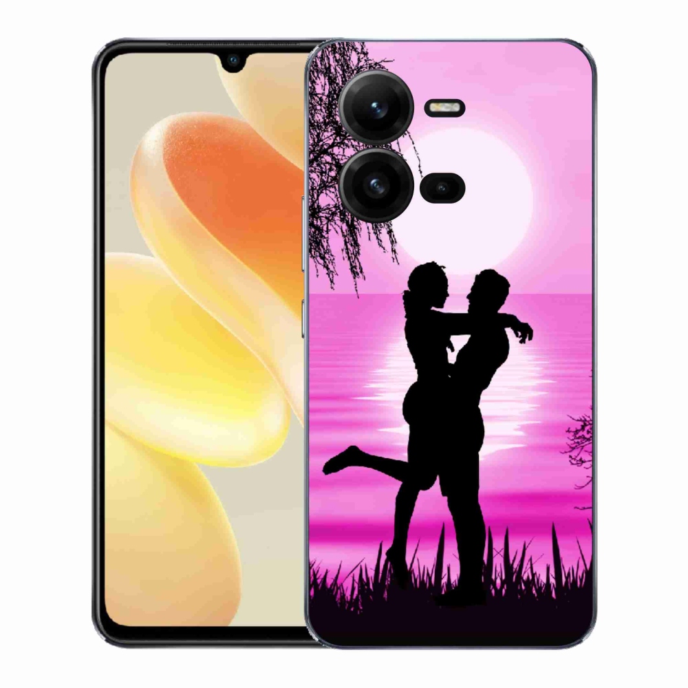Gelový kryt mmCase na Vivo X80 Lite - západ slunce