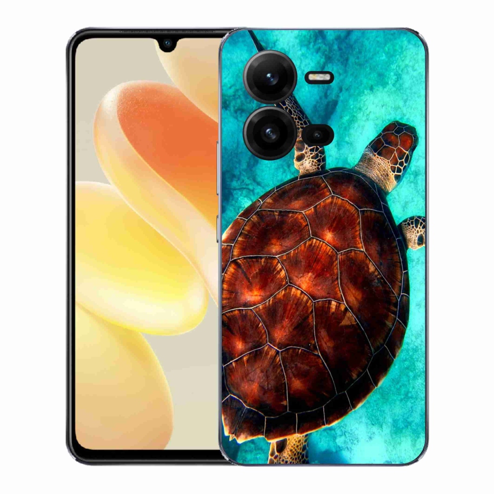 Gelový kryt mmCase na Vivo X80 Lite - želva