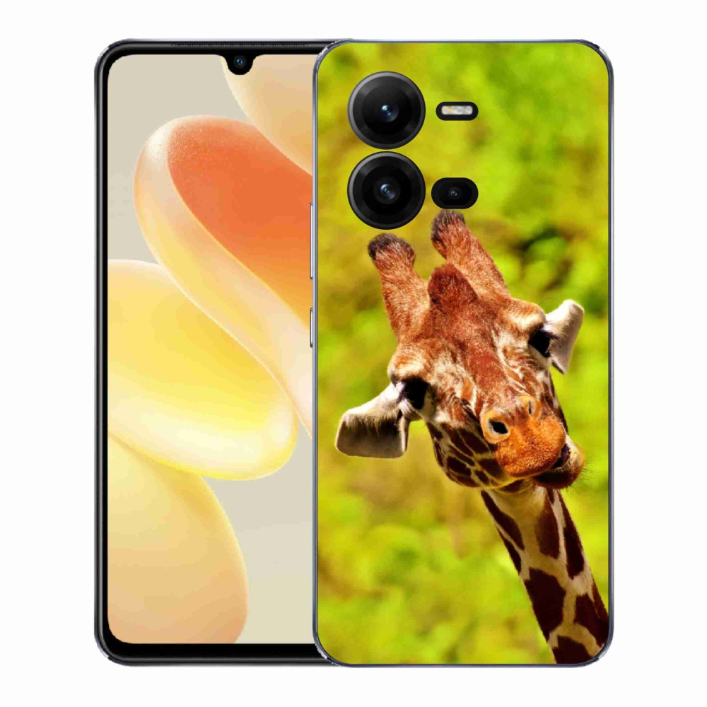 Gelový kryt mmCase na Vivo X80 Lite - žirafa