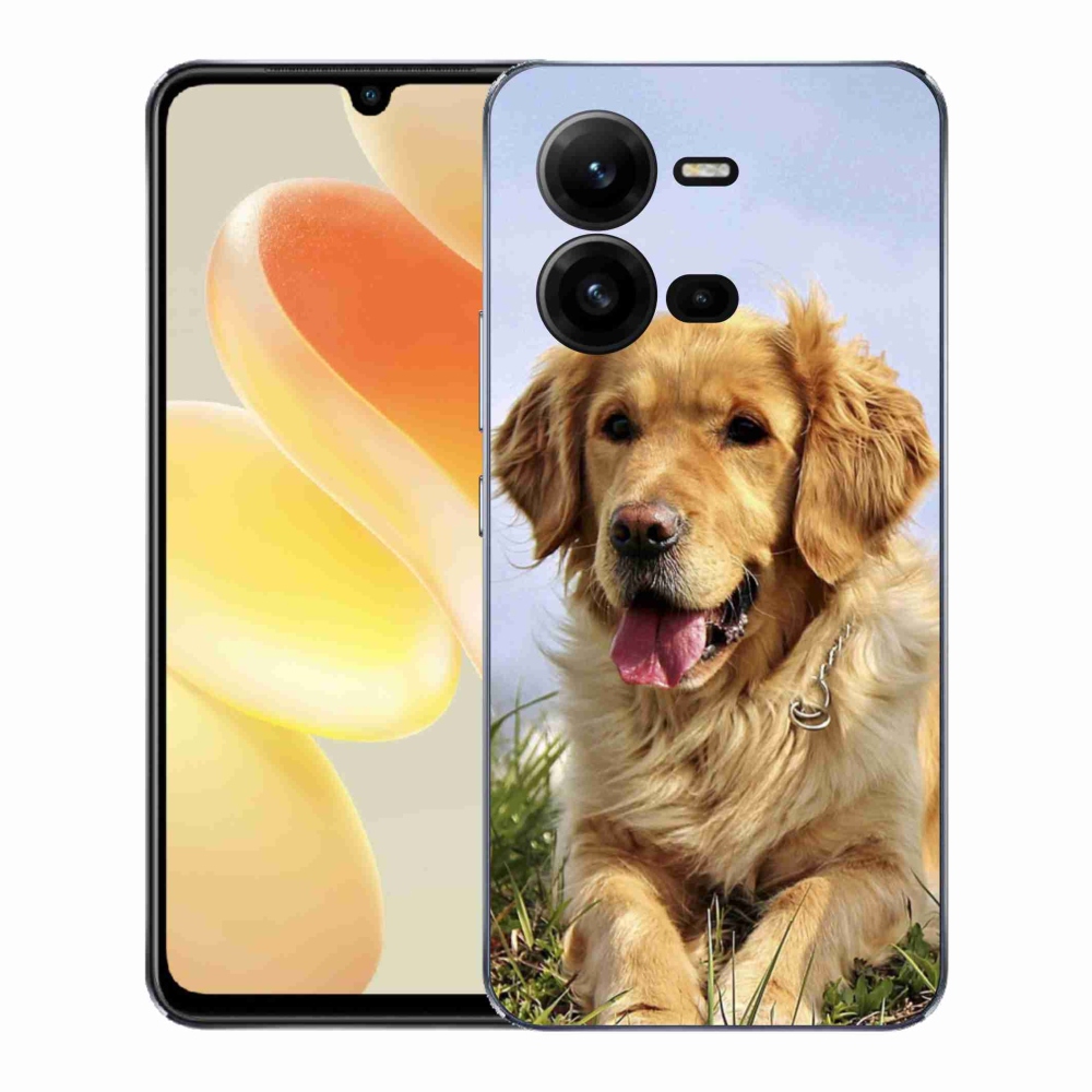 Gelový kryt mmCase na Vivo X80 Lite - zlatý retrívr
