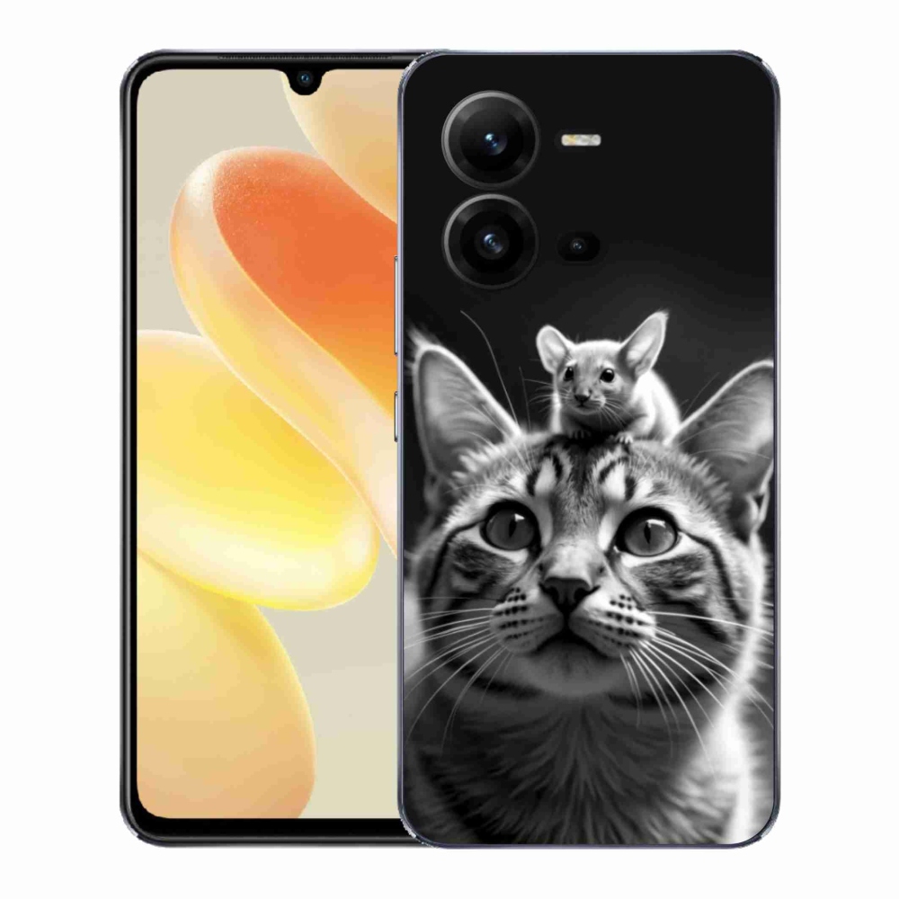 Gelový kryt mmCase na Vivo X80 Lite - zvířecí přátelství 2