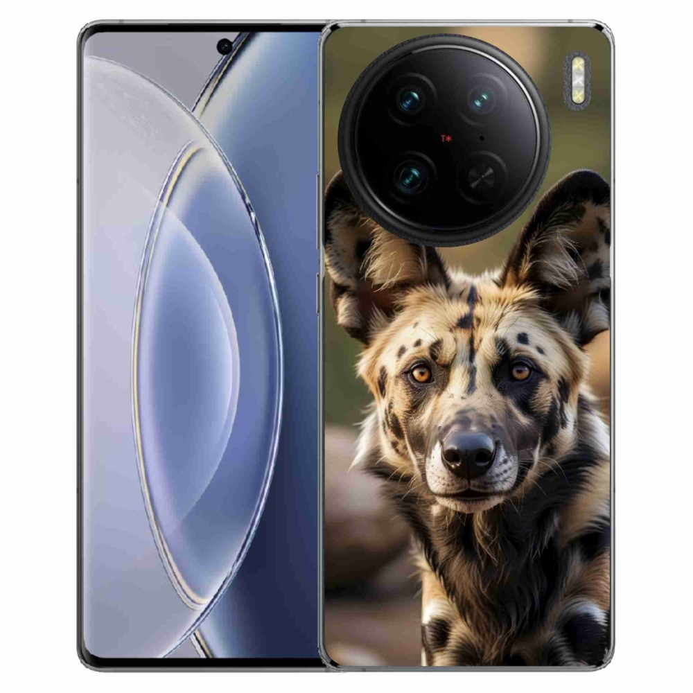 Gelový kryt mmCase na Vivo X90 Pro - africký divoký pes