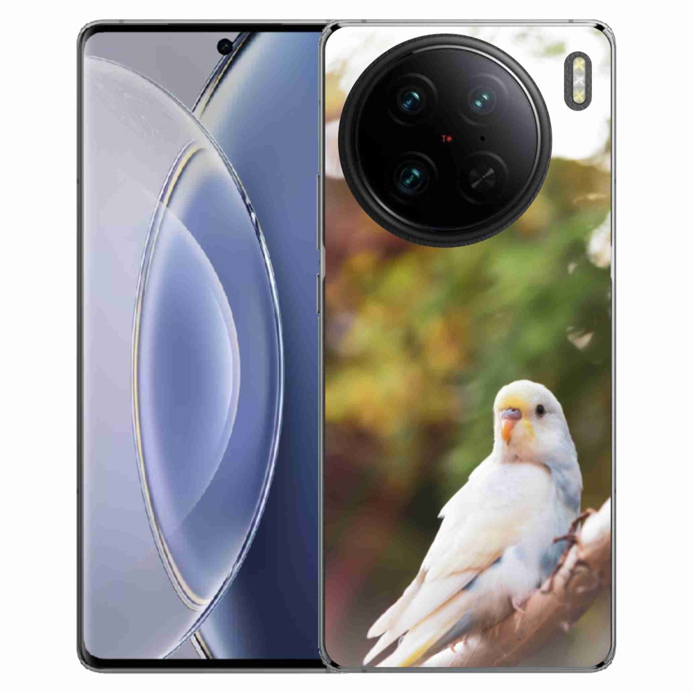 Gelový kryt mmCase na Vivo X90 Pro - andulka bílá