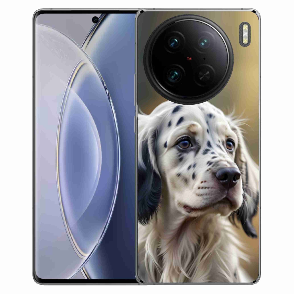 Gelový kryt mmCase na Vivo X90 Pro - anglický setr