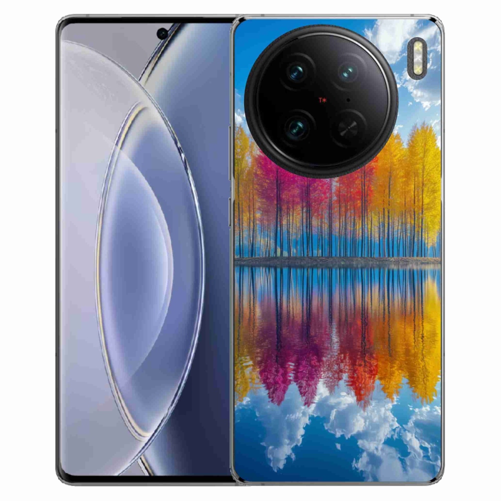 Gelový kryt mmCase na Vivo X90 Pro - barevné stromy