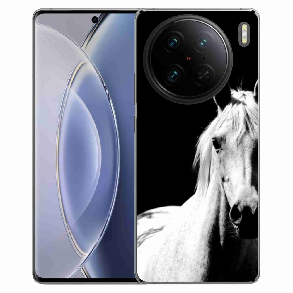 Gelový kryt mmCase na Vivo X90 Pro - bílý kůň 5