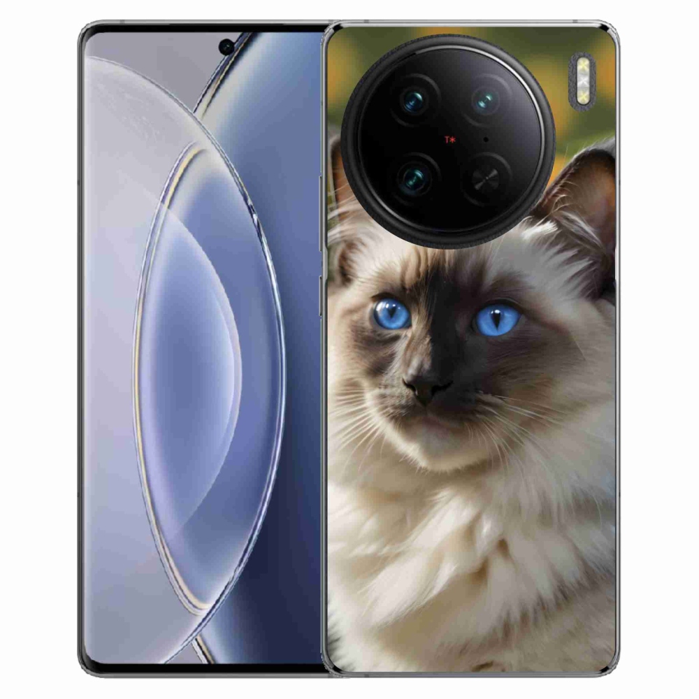 Gelový kryt mmCase na Vivo X90 Pro - bílý ragdoll