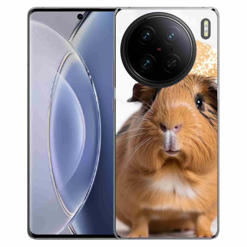 Gelový kryt mmCase na Vivo X90 Pro - hnědé morče