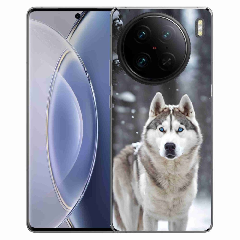 Gelový kryt mmCase na Vivo X90 Pro - husky 2