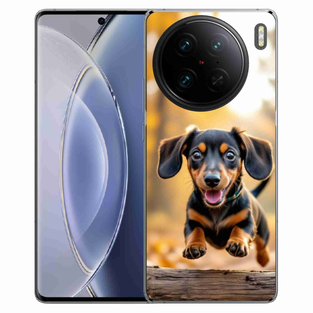 Gelový kryt mmCase na Vivo X90 Pro - jezevčík 2
