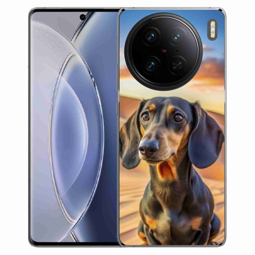 Gelový kryt mmCase na Vivo X90 Pro - jezevčík 3 