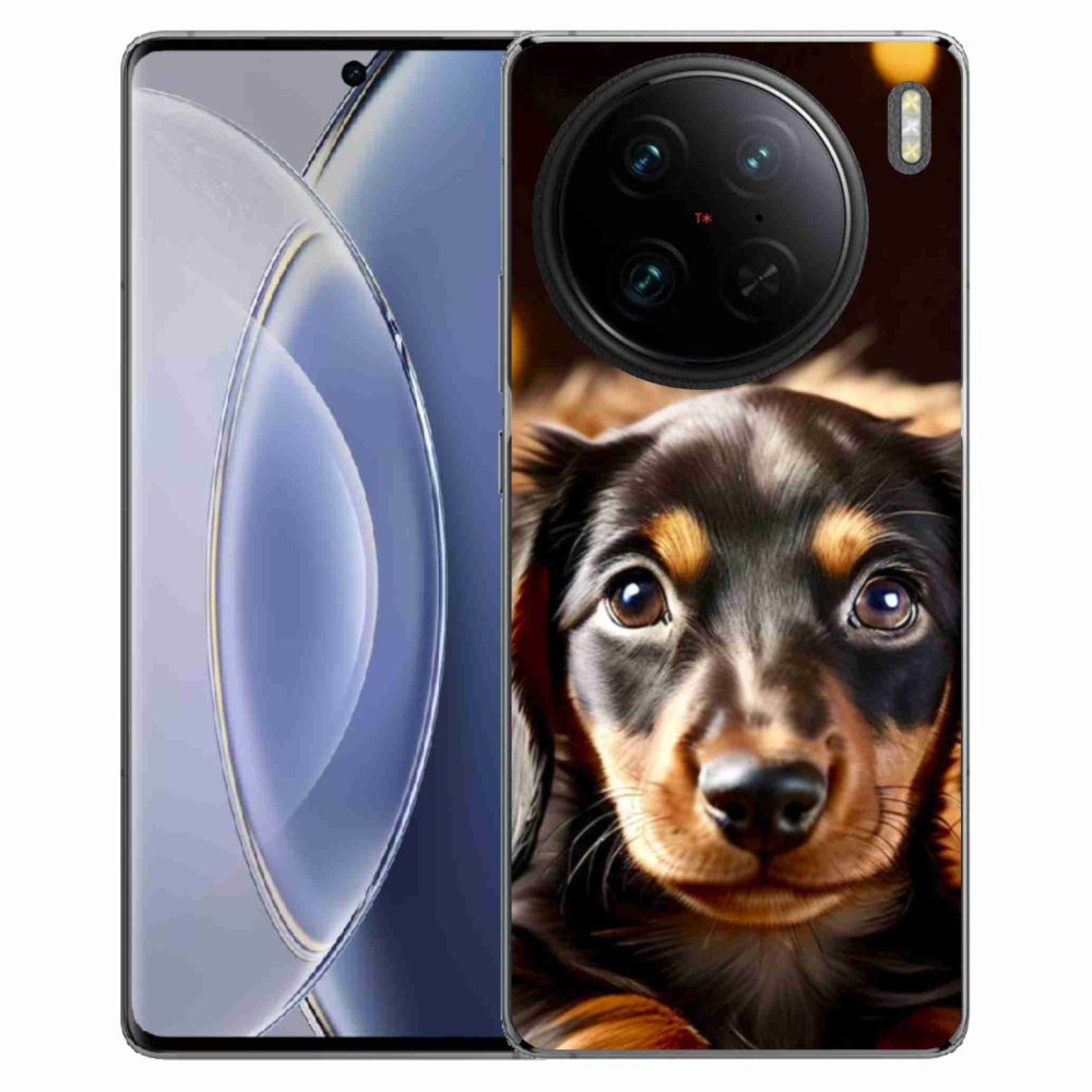 Gelový kryt mmCase na Vivo X90 Pro - jezevčík