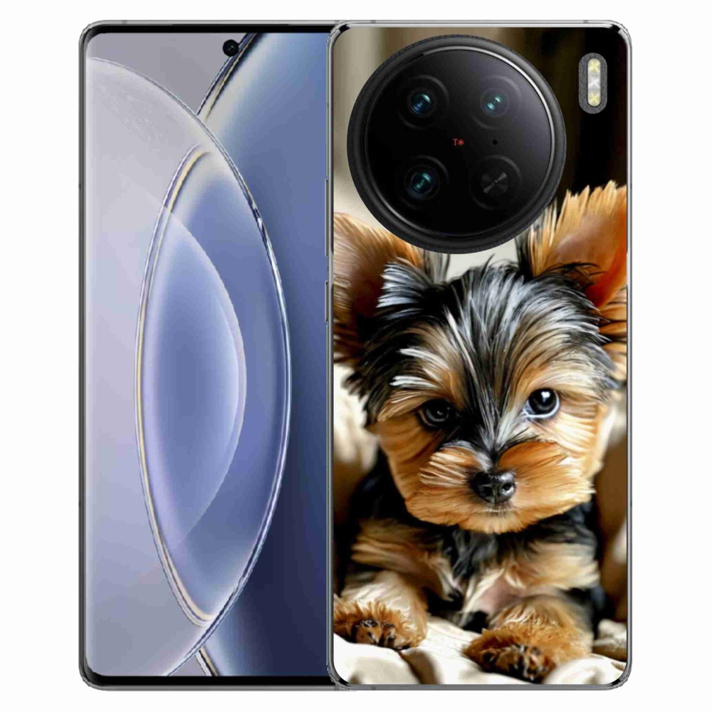 Gelový kryt mmCase na Vivo X90 Pro - jorkšír 11