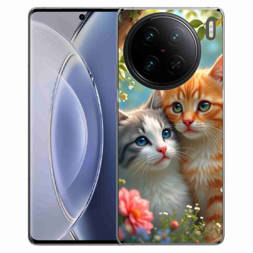 Gelový kryt mmCase na Vivo X90 Pro - kočičí láska 2