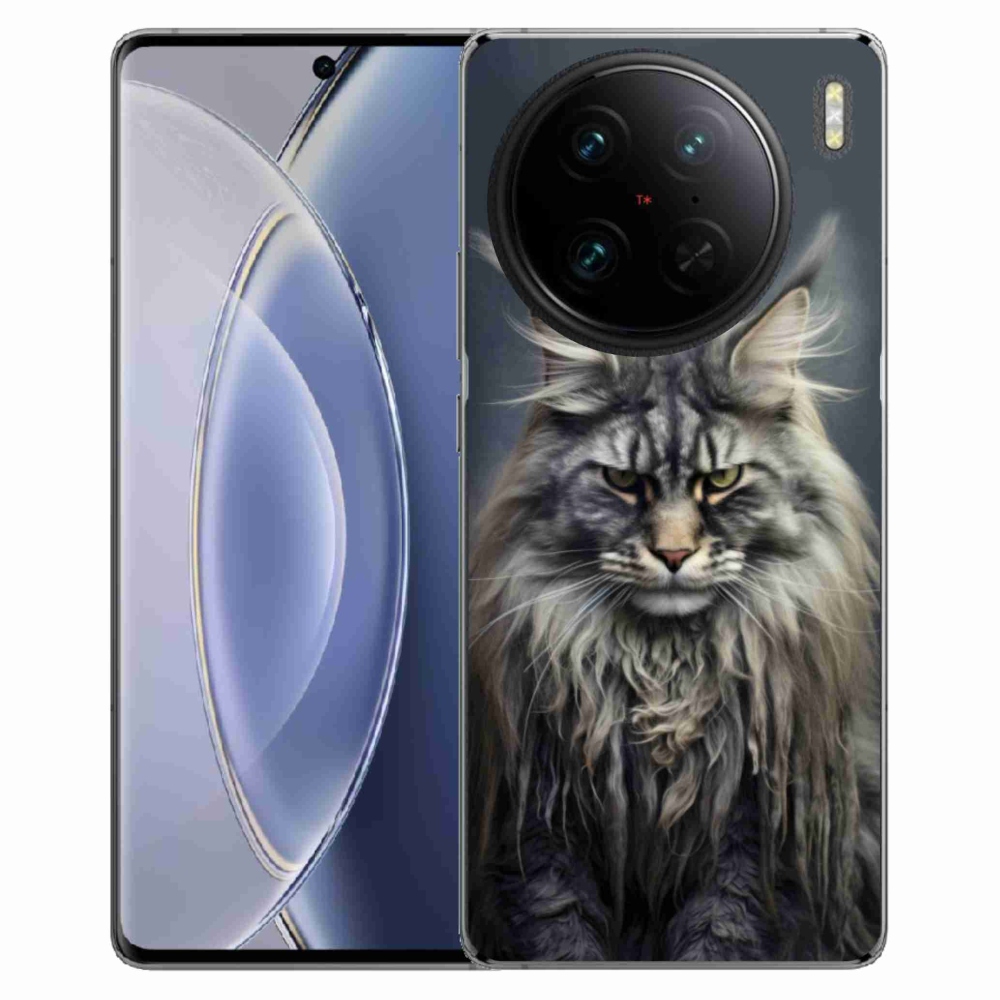 Gelový kryt mmCase na Vivo X90 Pro - kočíčí pohled 4